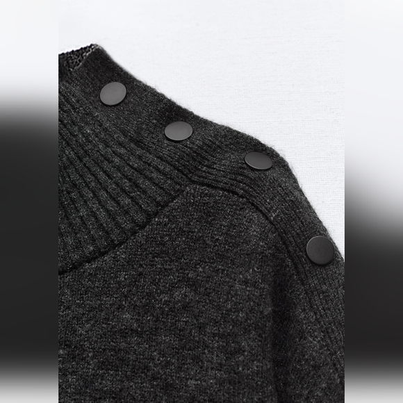 🆕Zara Knit Sweater with Buttons - Picture 7 of 8